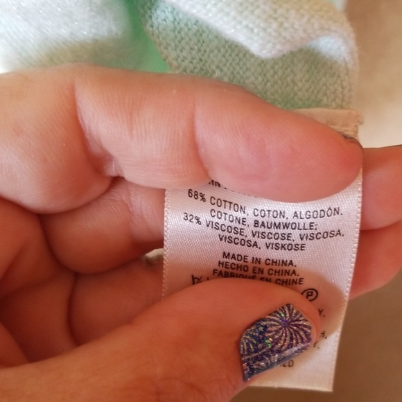 Moth Anthropologie sweater petite small mint green - Picture 5 of 5